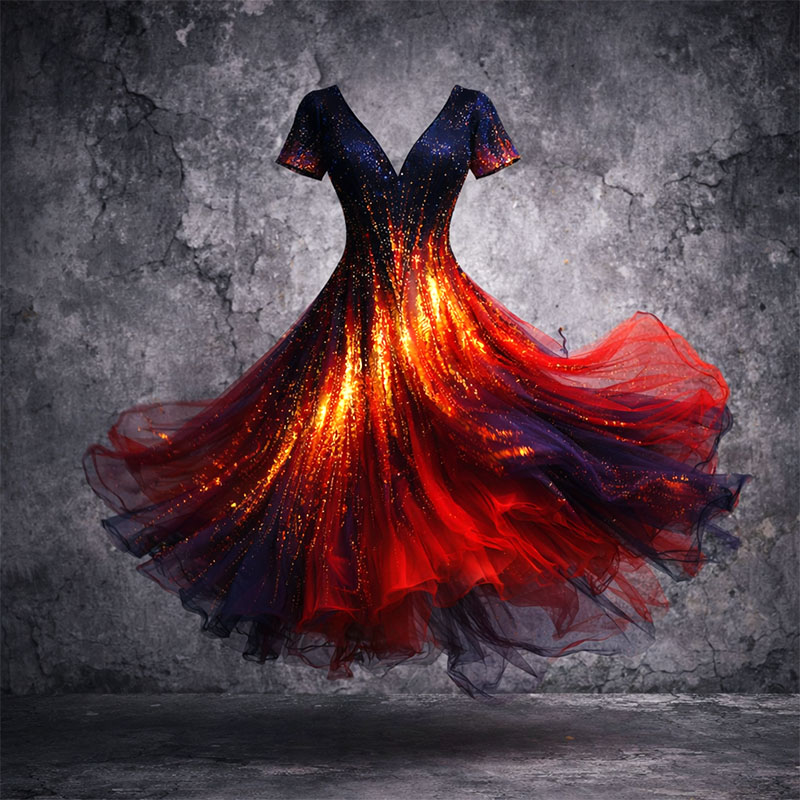 US 250th Anniversary Art Print Short-Sleeve Casual Dress