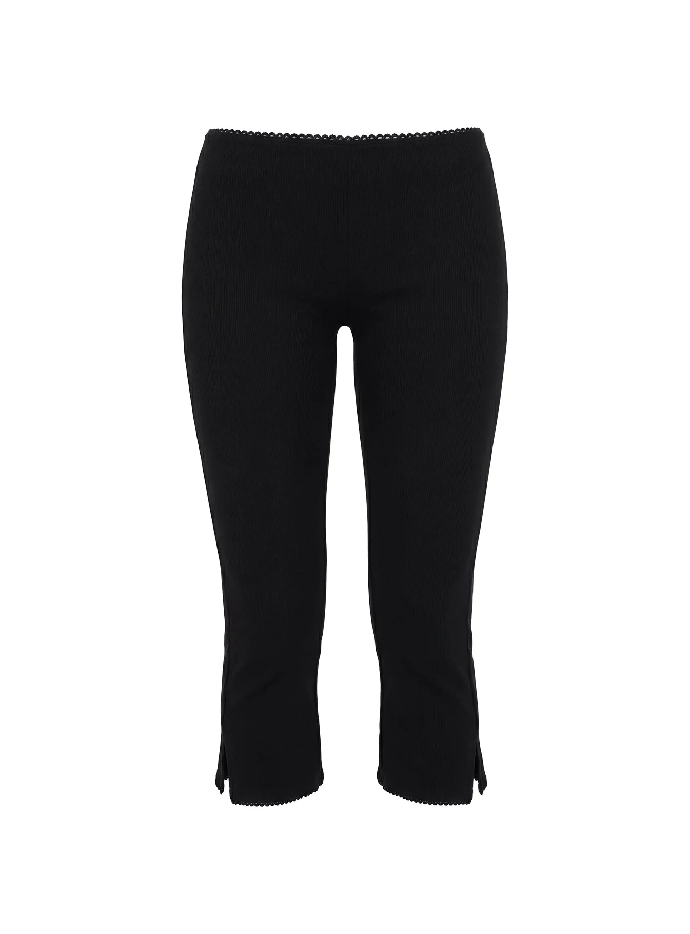 Baseline Rib Capri Pants Black