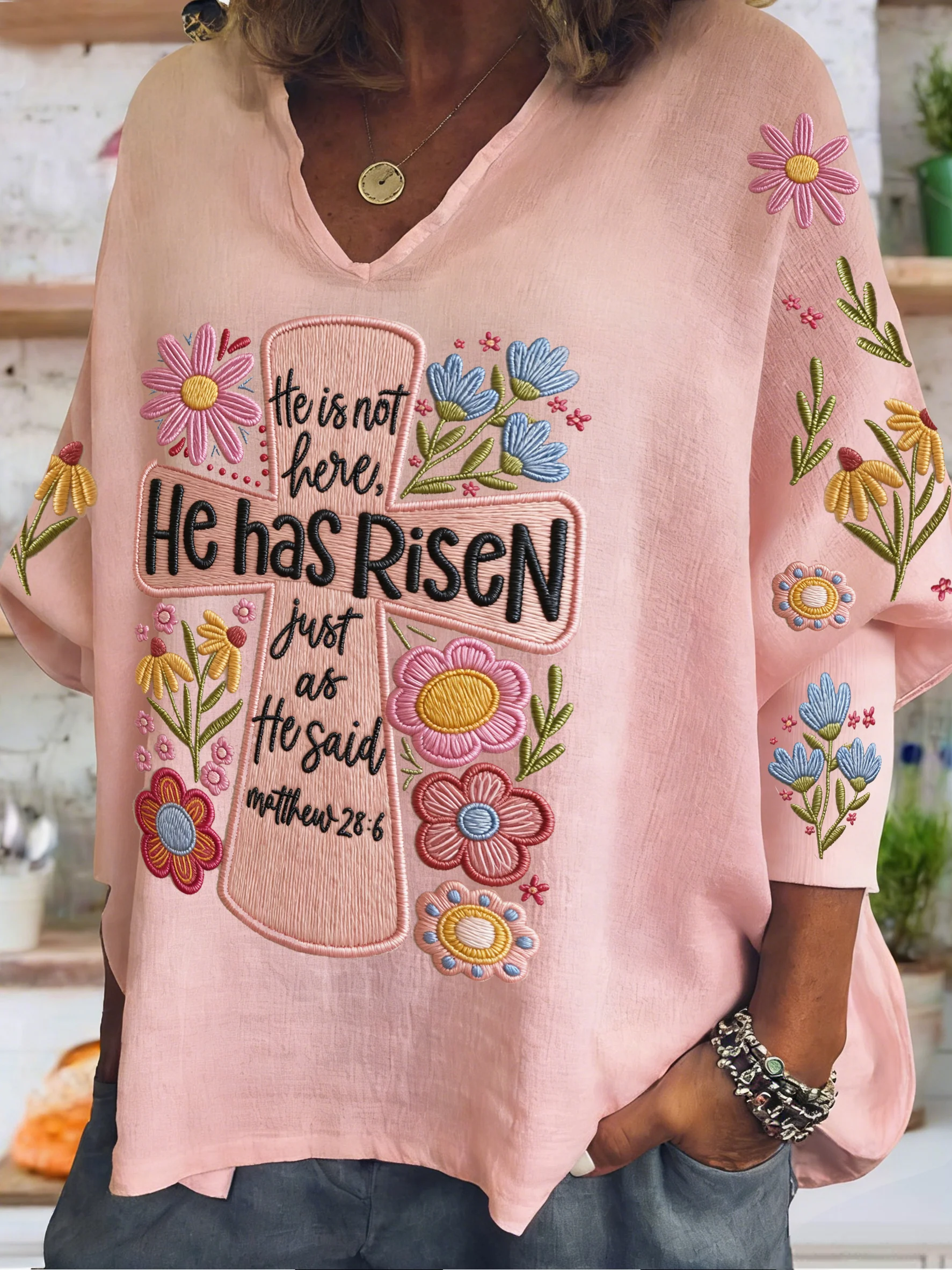 Women's Easter Faith Top