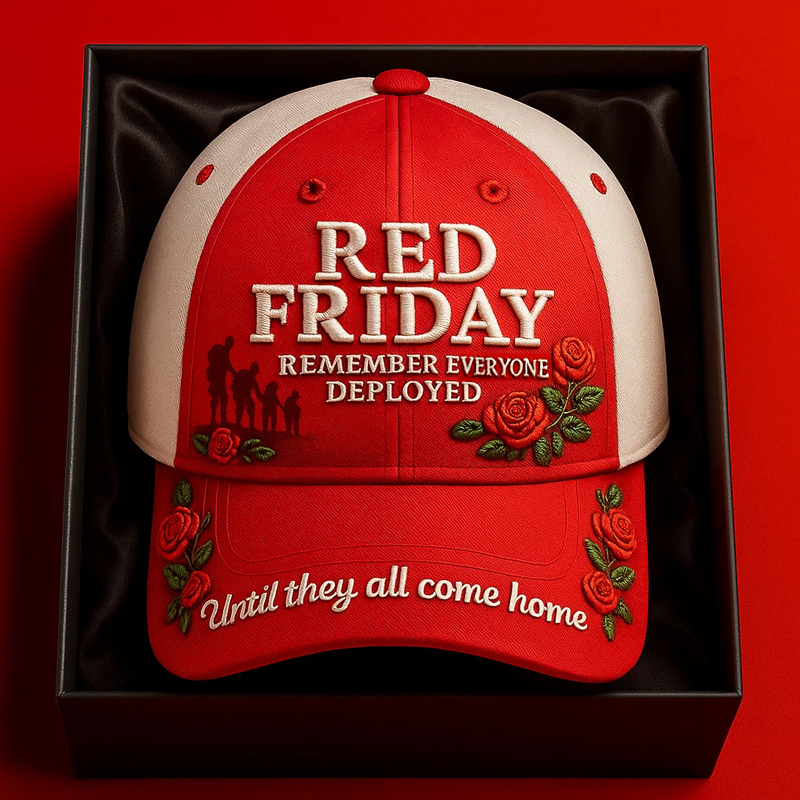 Red Friday Printed Casual Hat