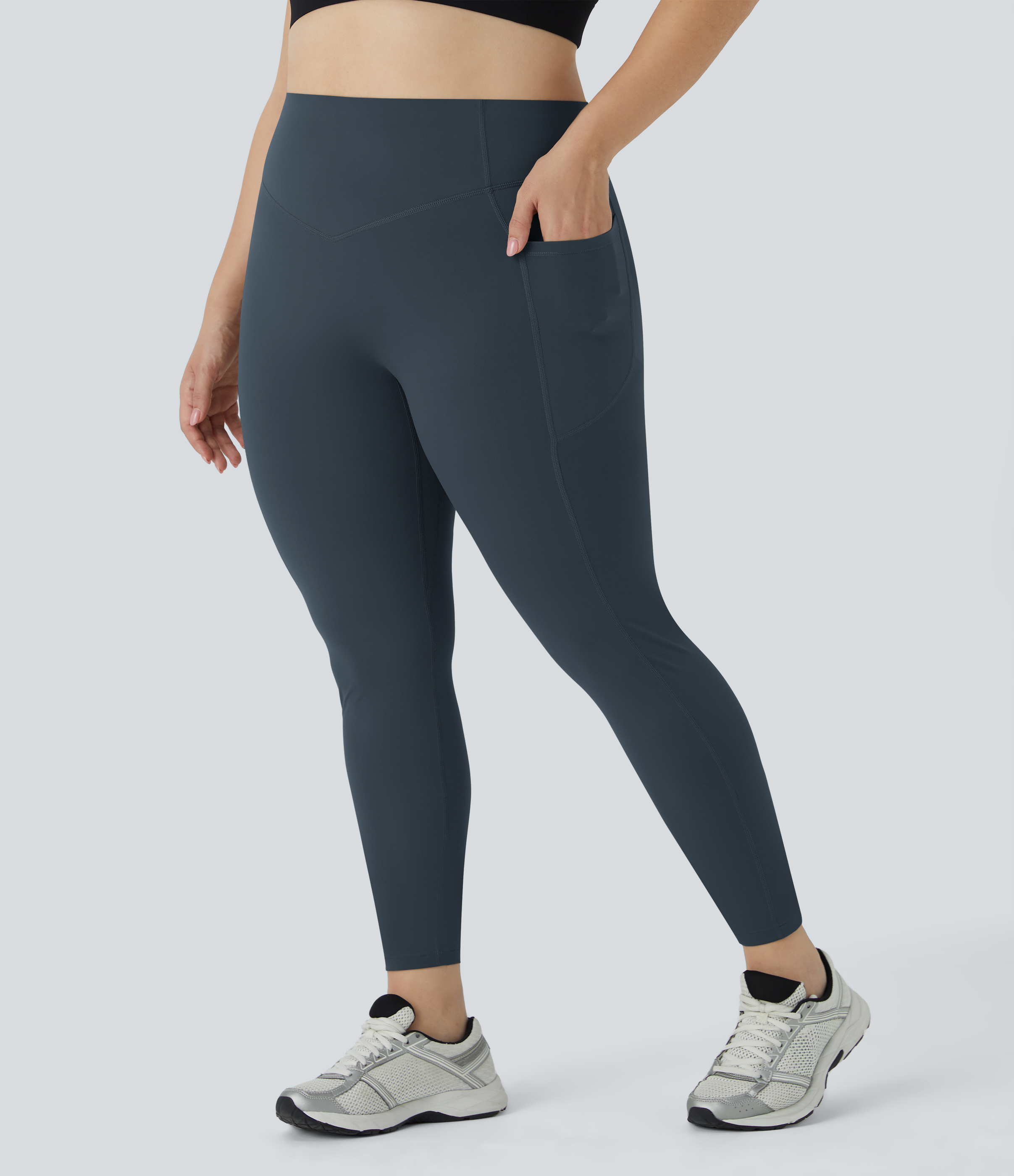 Halara UltraSculpt™ High Waisted Scrunch Butt Lifting Tummy Control Pocket Shaping Training Plus Size Leggings