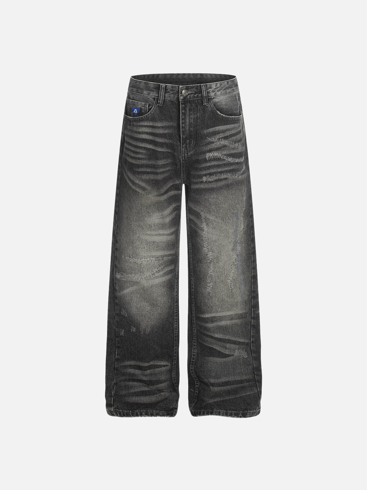 Aelfric Eden Distressed Washed Baggy Jeans