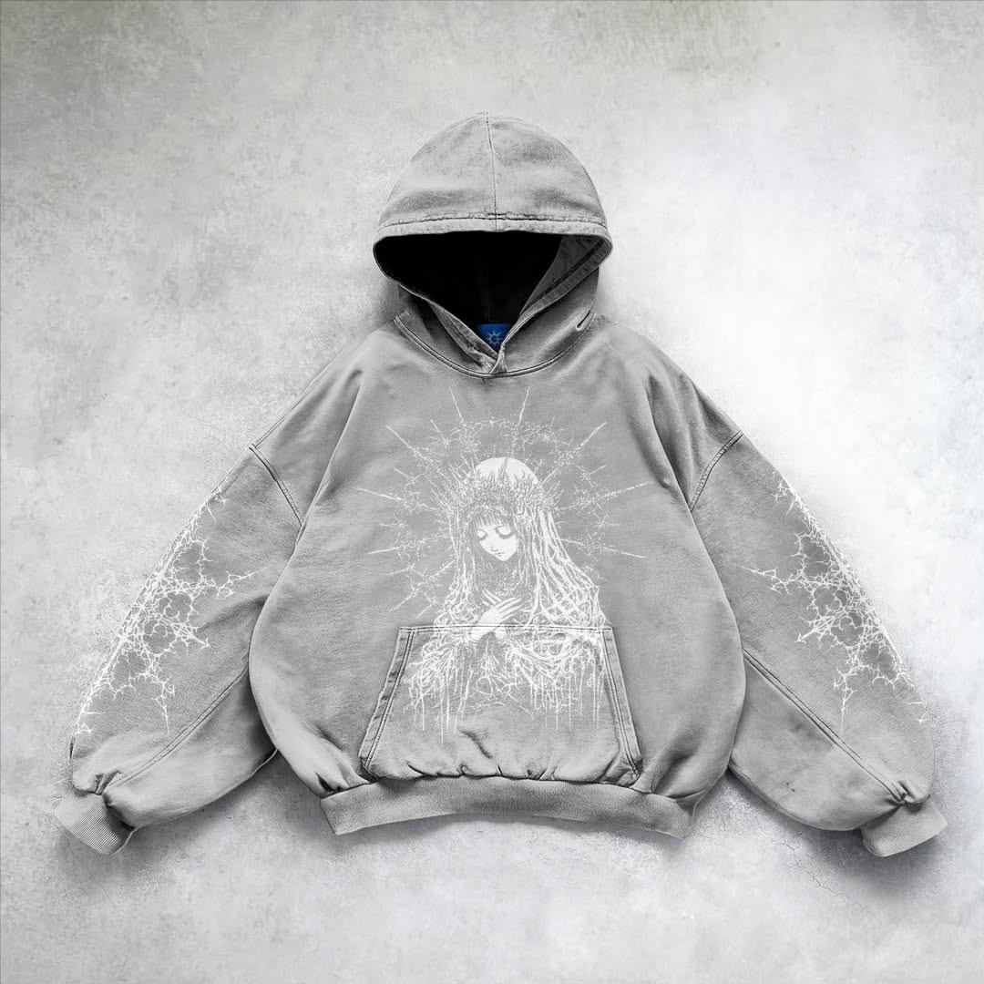 Men's Street Vintage   Hoodie