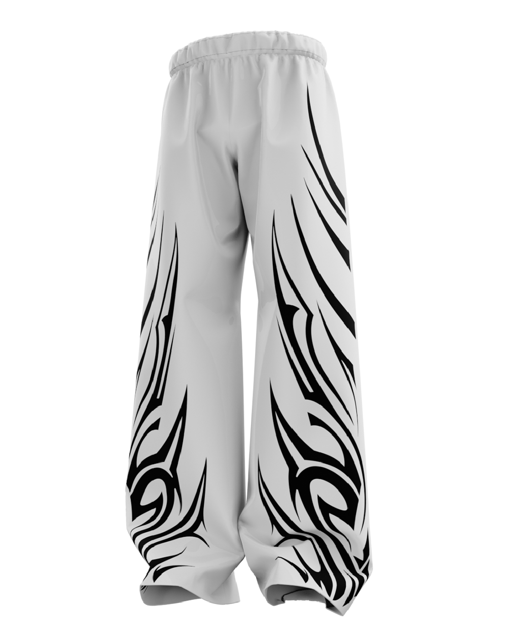 Thorne White Unisex Straight Fit Baggy Pants
