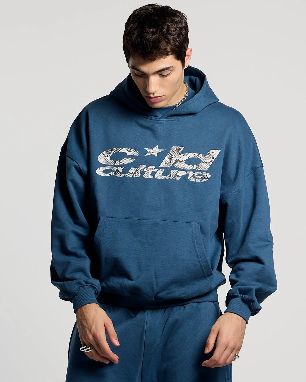 WILD SNAKE HOODIE NAVY BLUE
