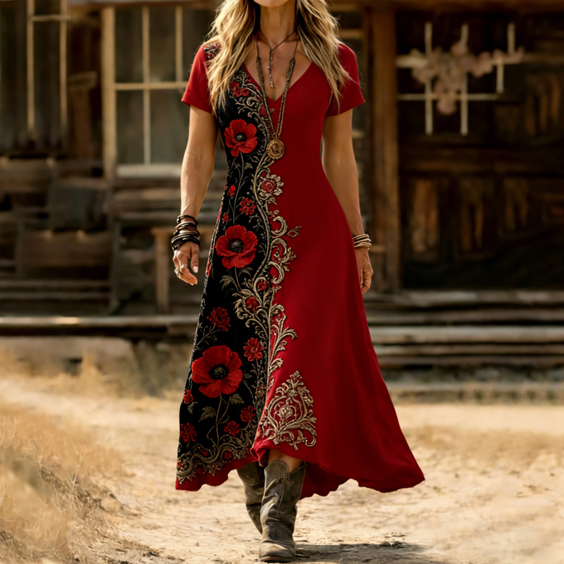 Women's Memorial Day Art Print Casual Dress