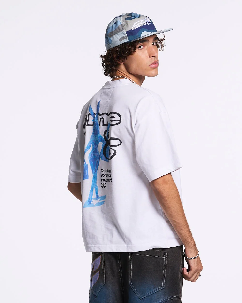 KISS THE BUNNY TEE WHITE