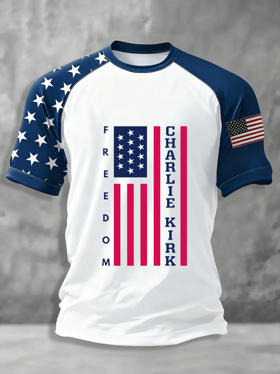 Men's Freedom Is Not Free R.I.P Charlie Kirk Short Sleeve T-shirt