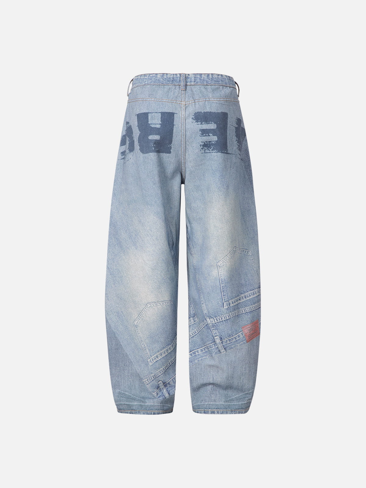 Aelfric Eden Inverted Graphic Baggy Barrel Jeans