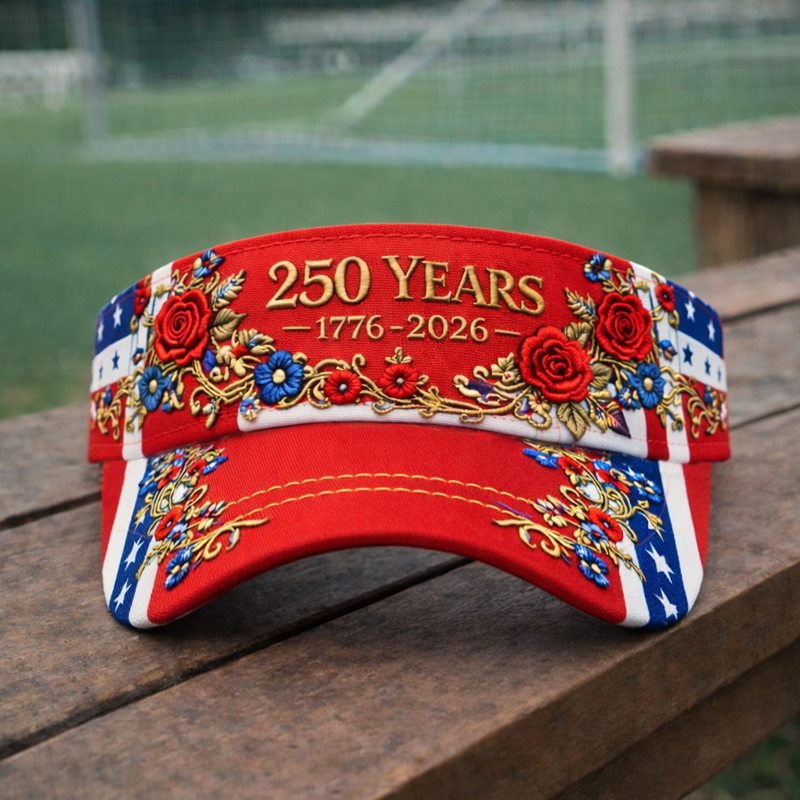 US 250th Anniversary Art Print Casual Tennis Cap