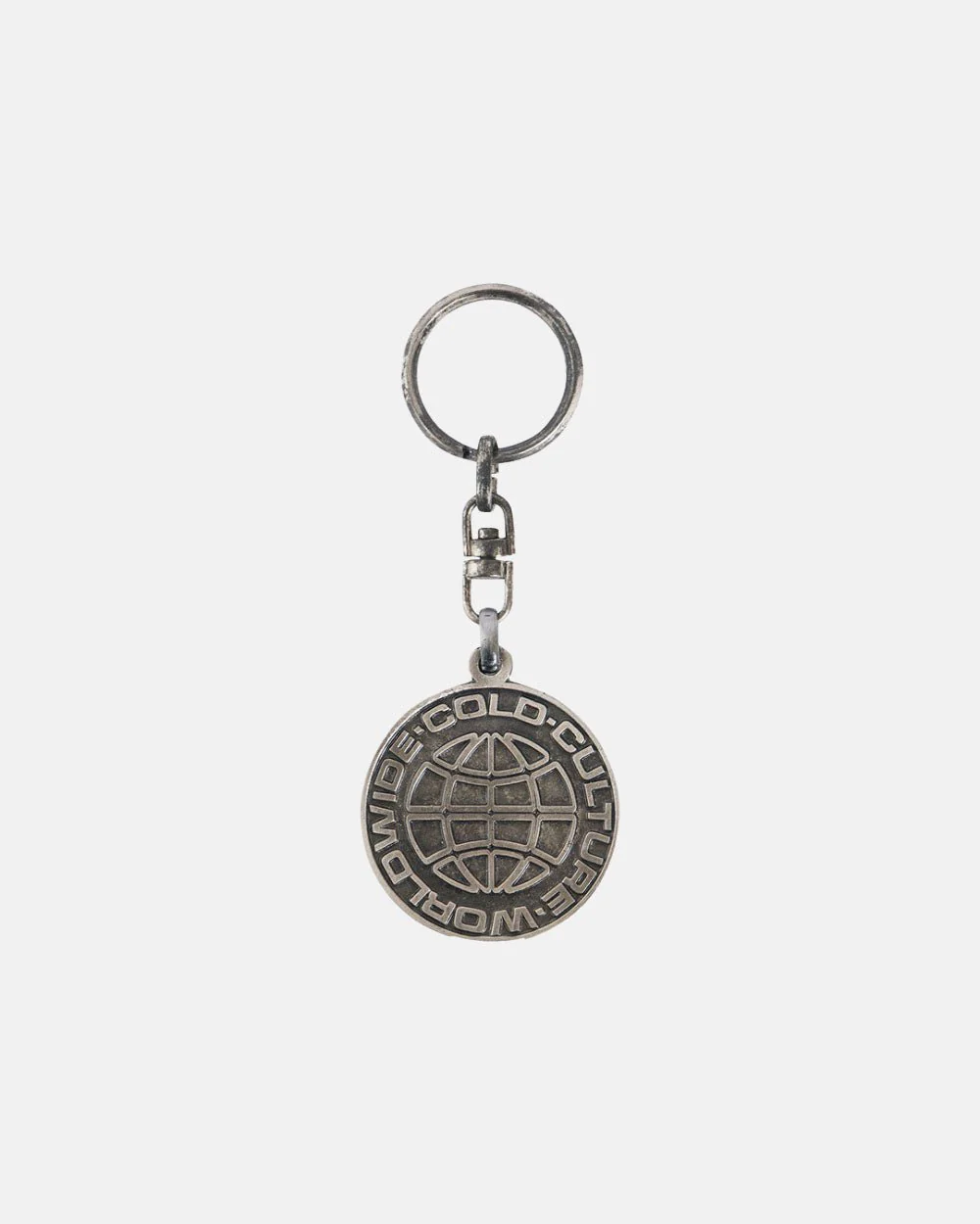 WORLD LOGO METAL KEYCHAIN
