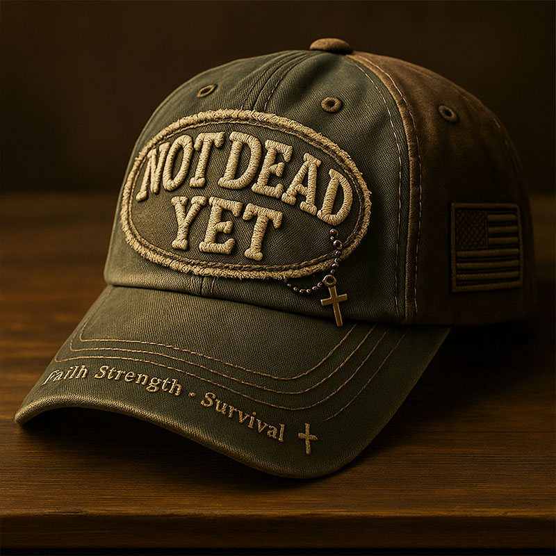 Not Dead Yet Veterans Art Print Hat