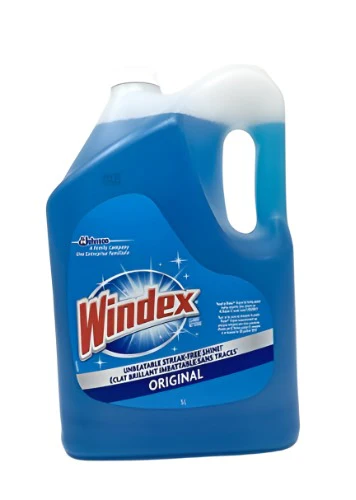 Windex Original Glass & Window Cleaner Trigger 950ml Plus Refill Bottle Blue 5L