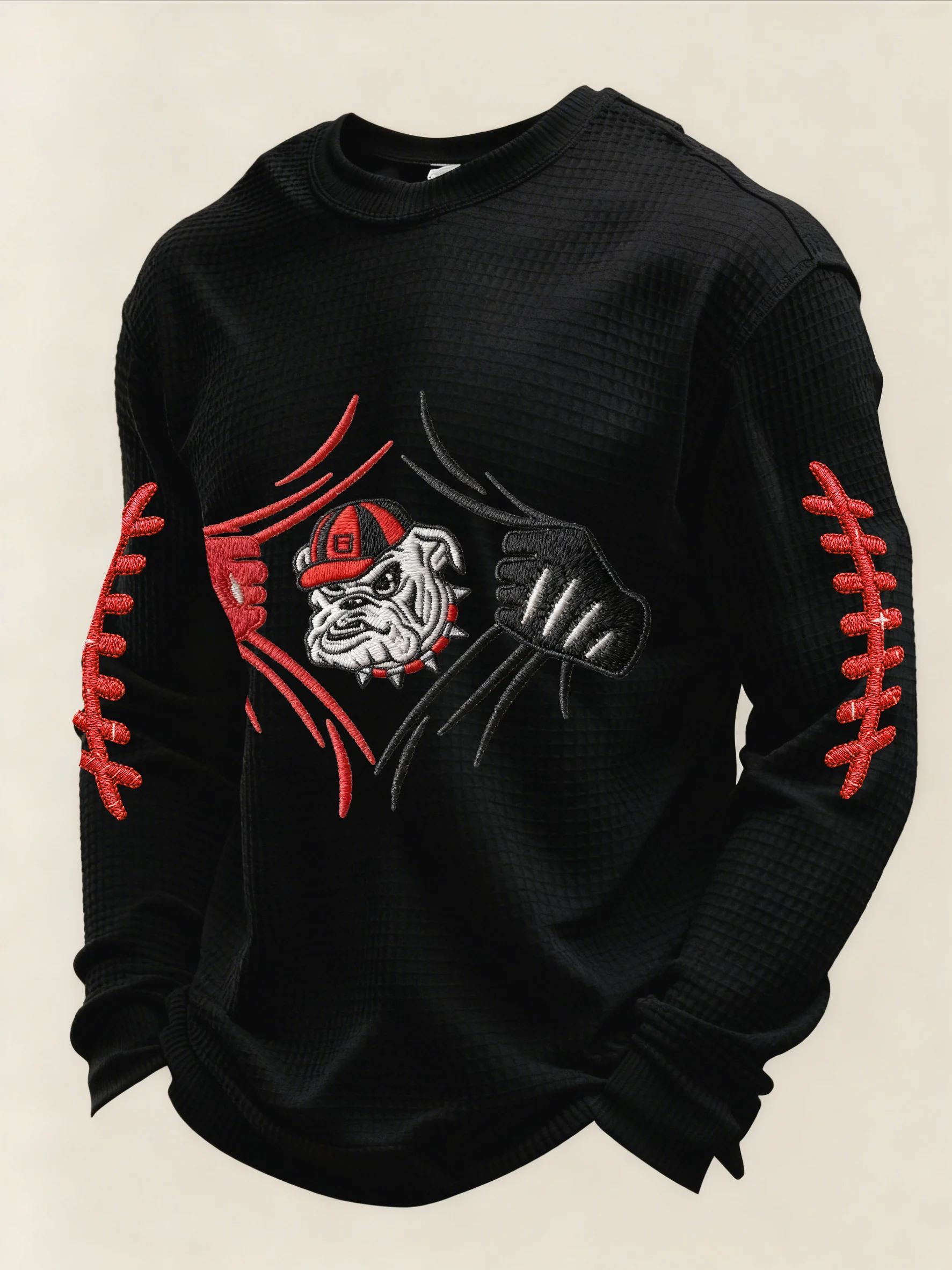 Men's Rugby Print Athletic Casual Top