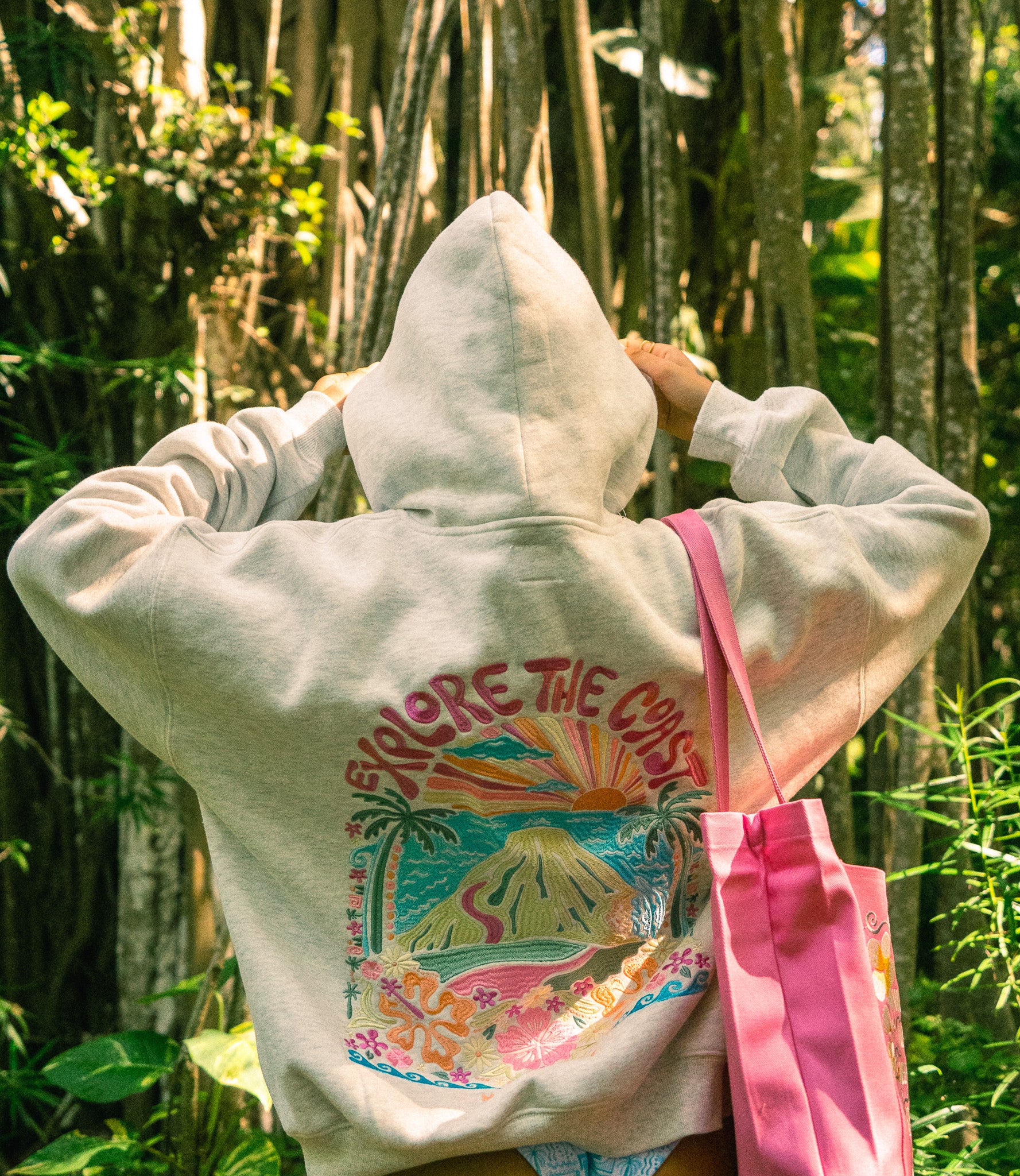 Explore the Coast Hoodie (Exclusive)- Heather Grey