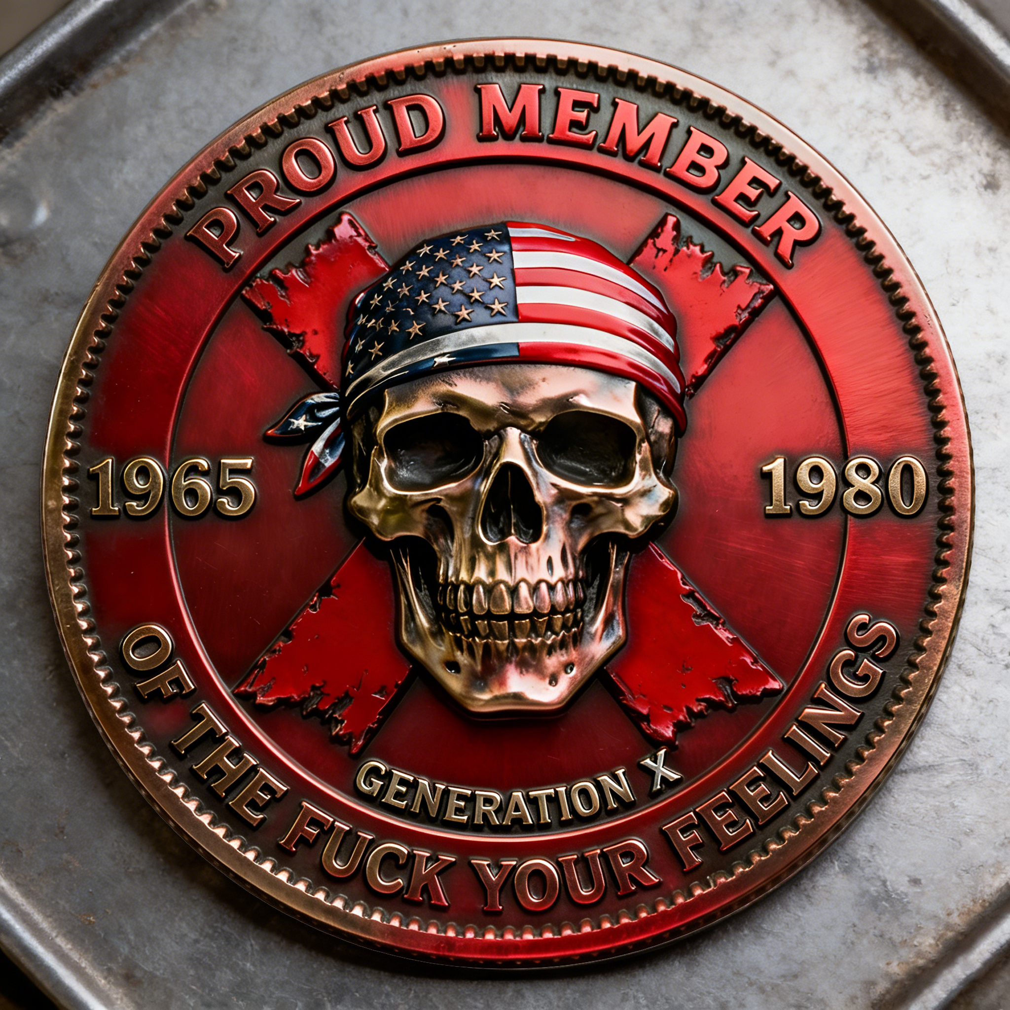 🏆Flash Sale 60% OFF🪙GEN X Coin – The Ultimate Tribute to the Badass Generation 💀🔥