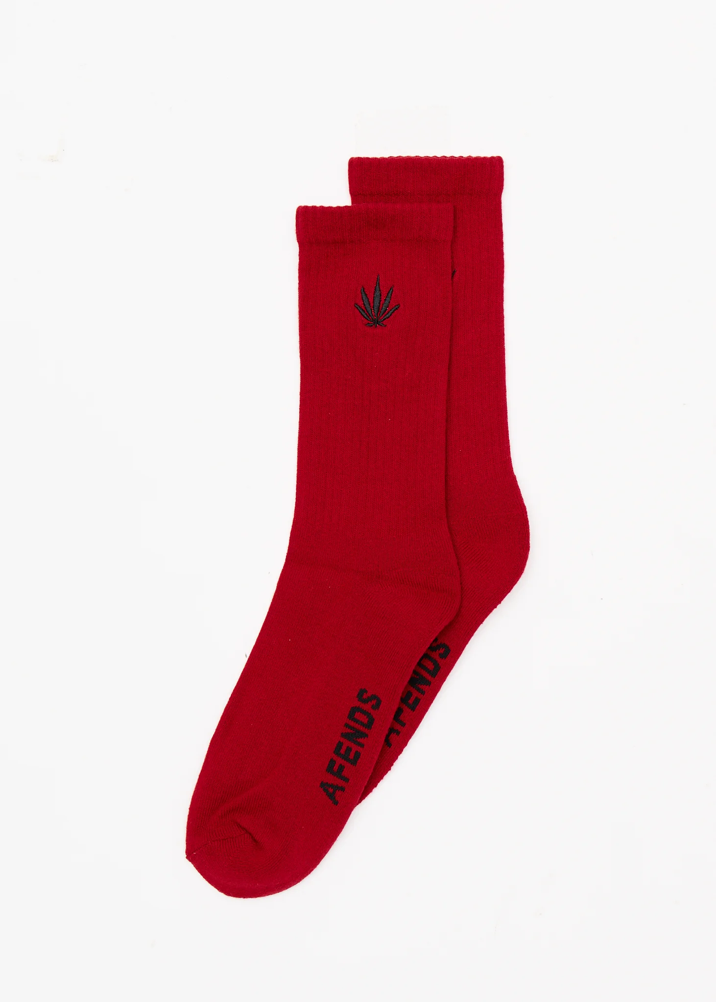 AFENDS Mens Happy - Socks One Pack - Ketchup