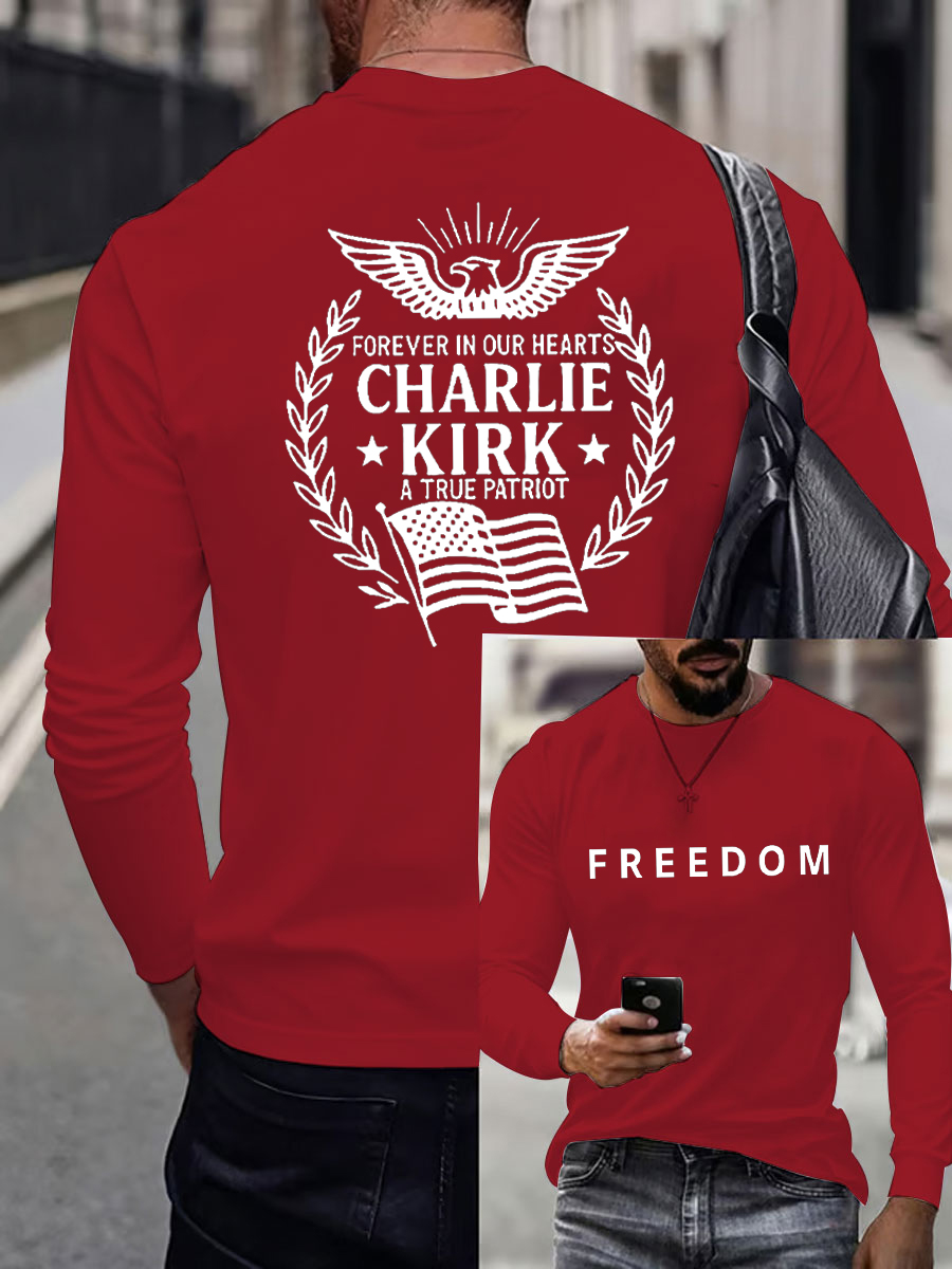 Men'S Freedom Is Not Free This is the Turning Point R.I.P Charlie Kirk   Long Sleeve T-shirt