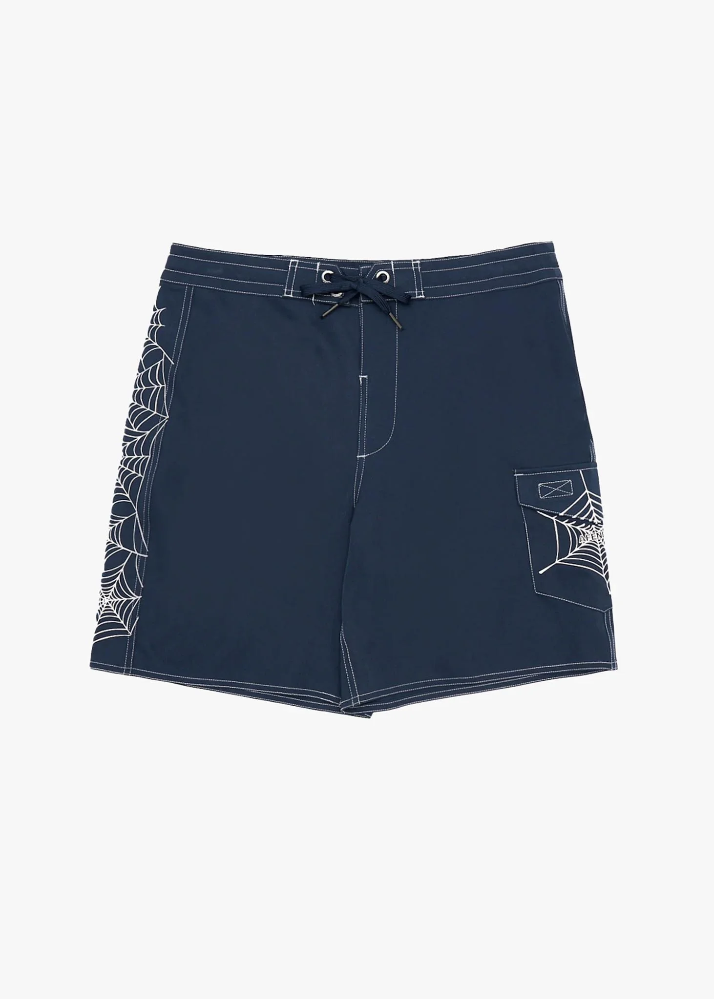 AFENDS Mens Webhead - Surf Related Boardshort 18" - Navy