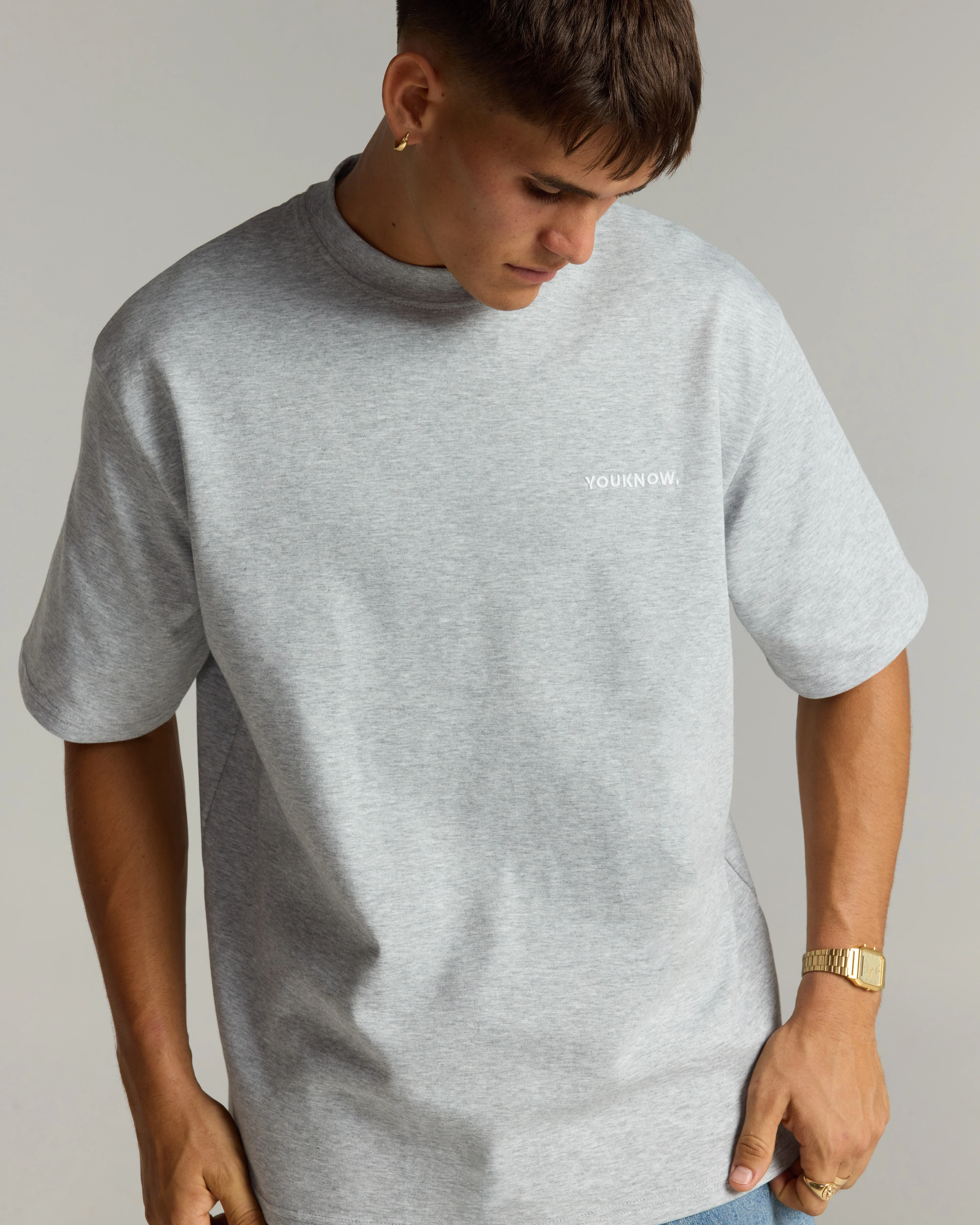 Core Standard Heavyweight Tee | Heather Grey