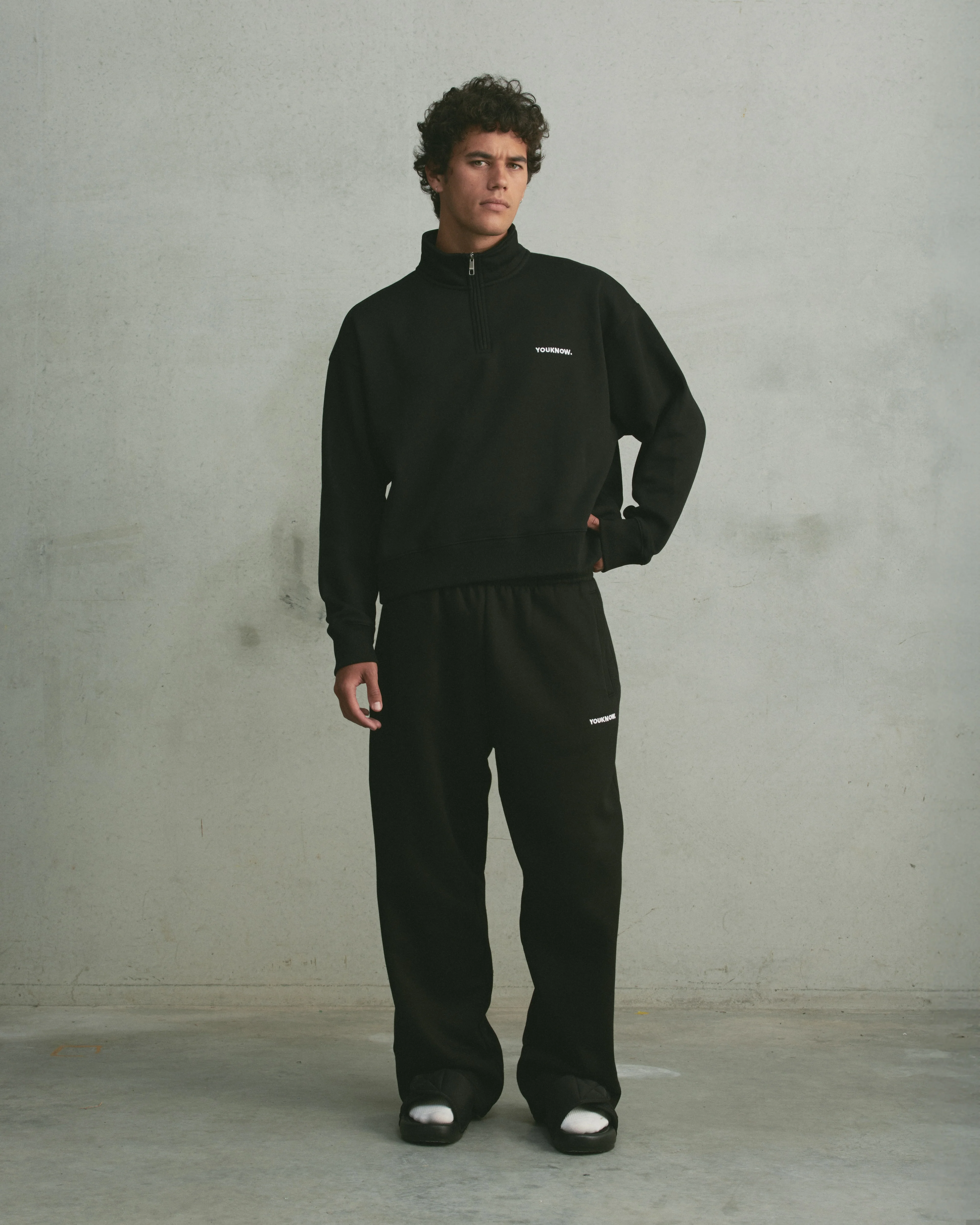 Core Wide Leg Sweatpants | Black