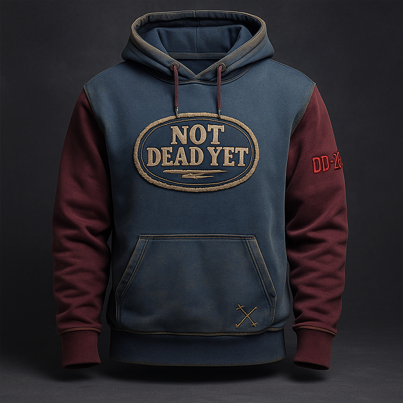 Veterans Not Dead Yet Art Print Casual Hoodie