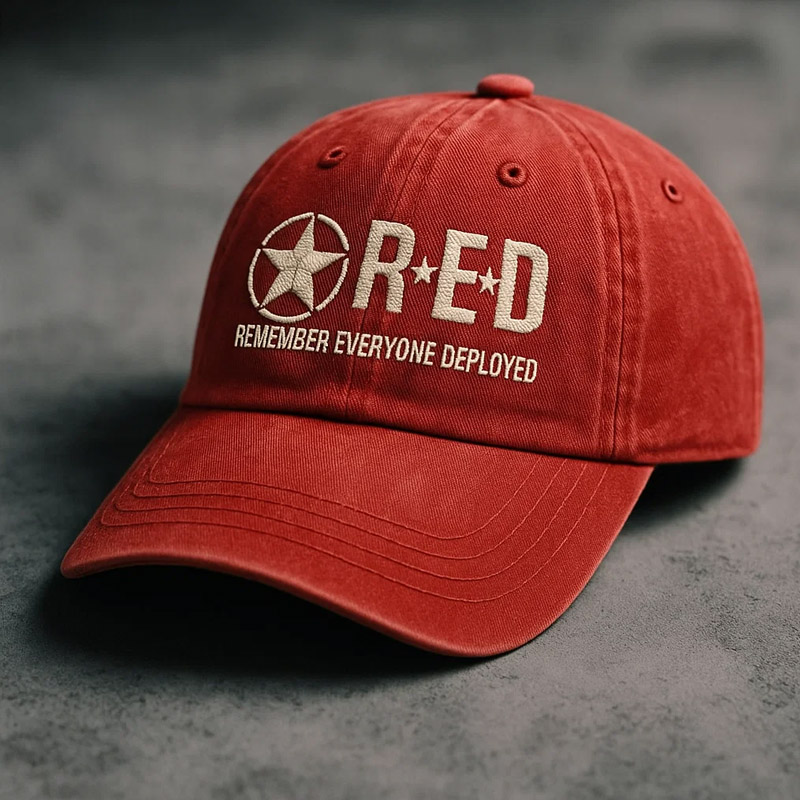 US Red Friday Printed Casual Hat