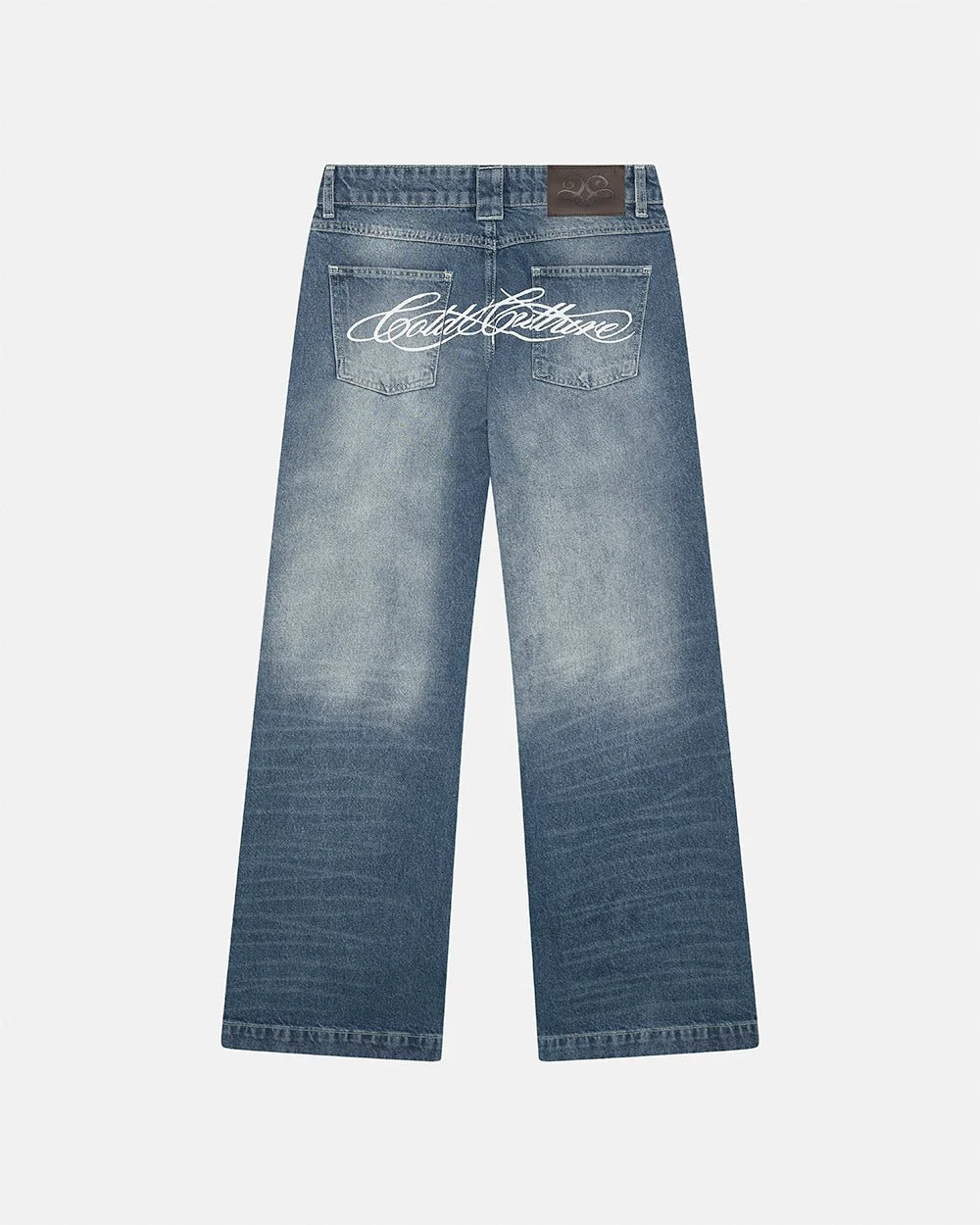 SCRIPT BOOTCUT JEANS BLUE