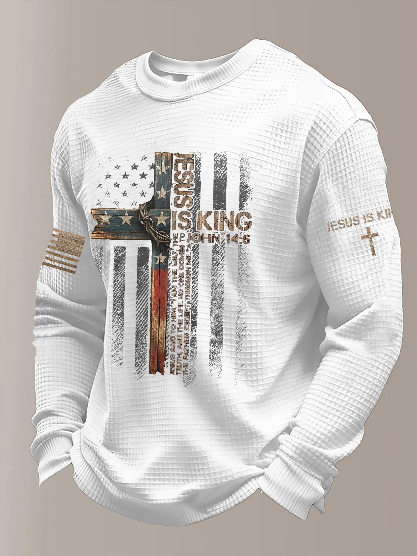 Men'S Printed T-Shirt With A Religious Theme-Fast Shipping