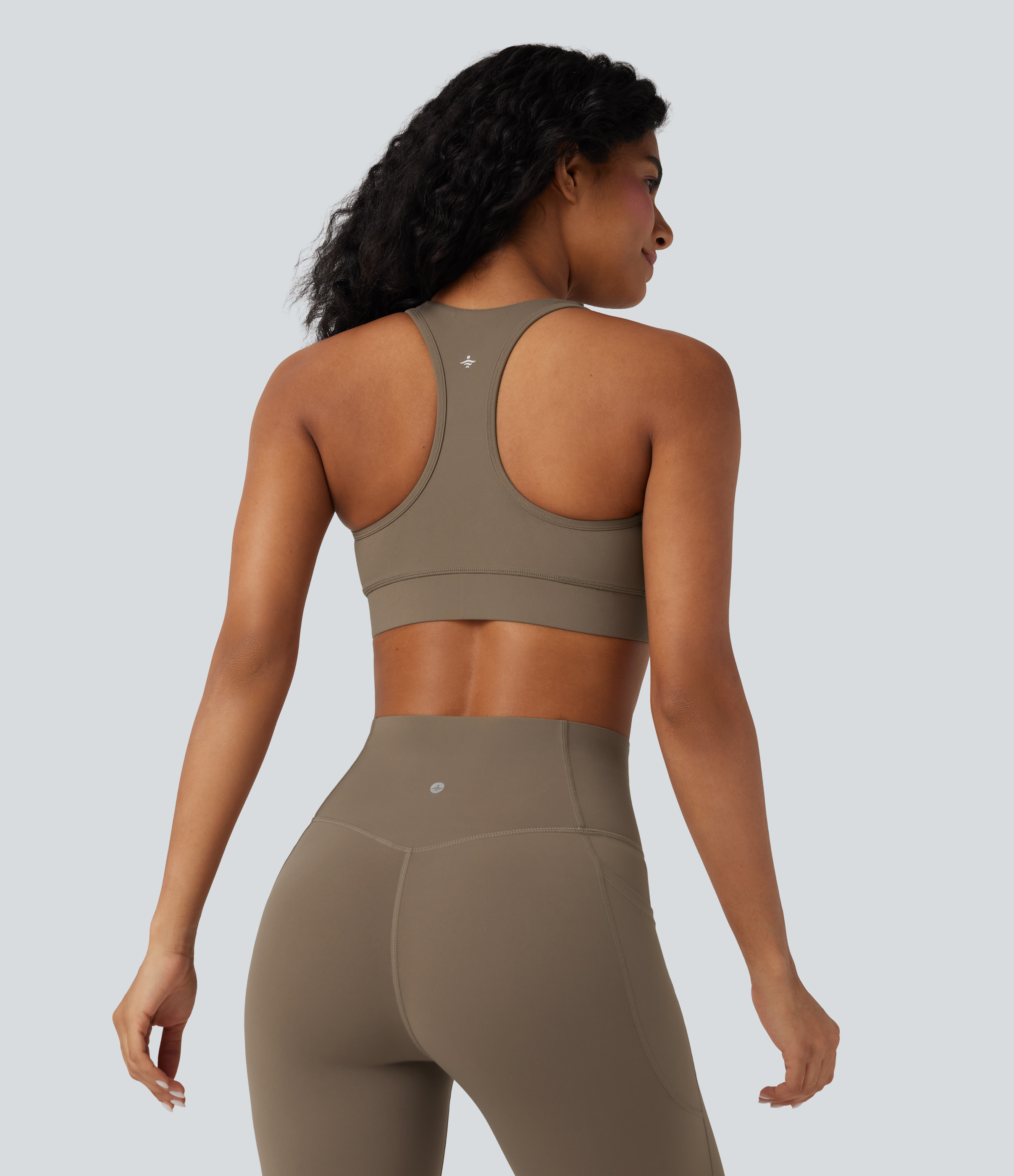 Halara UltraSculpt™ Medium Support V Neck Racerback Training Sports Bra