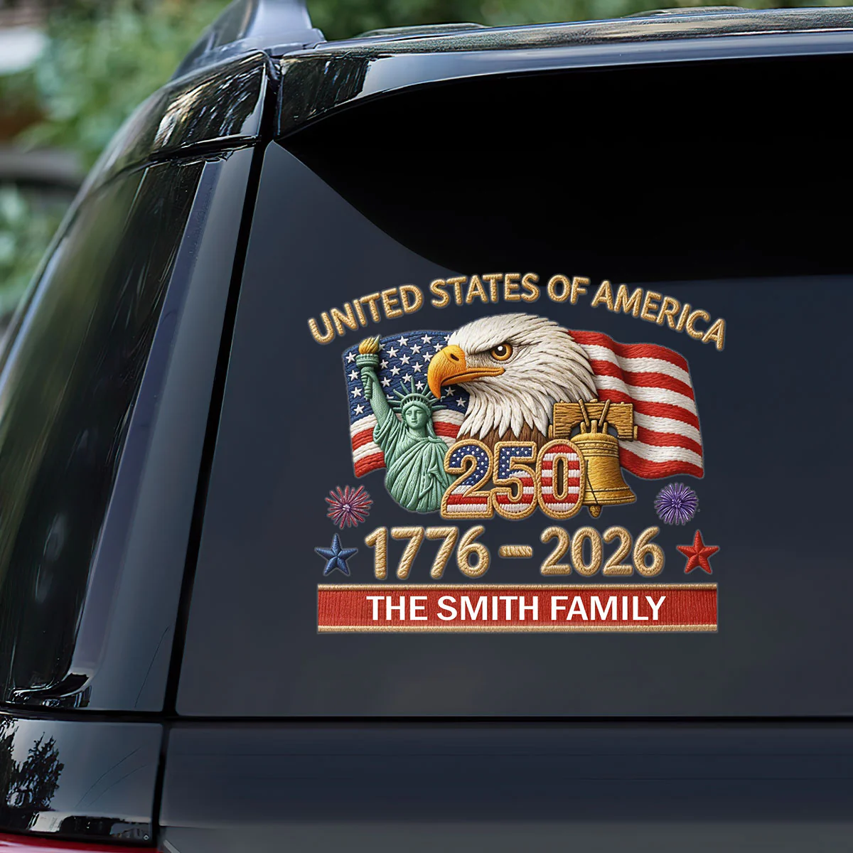 America 250th Anniversary Family Is Our Home - Personalized Sticker