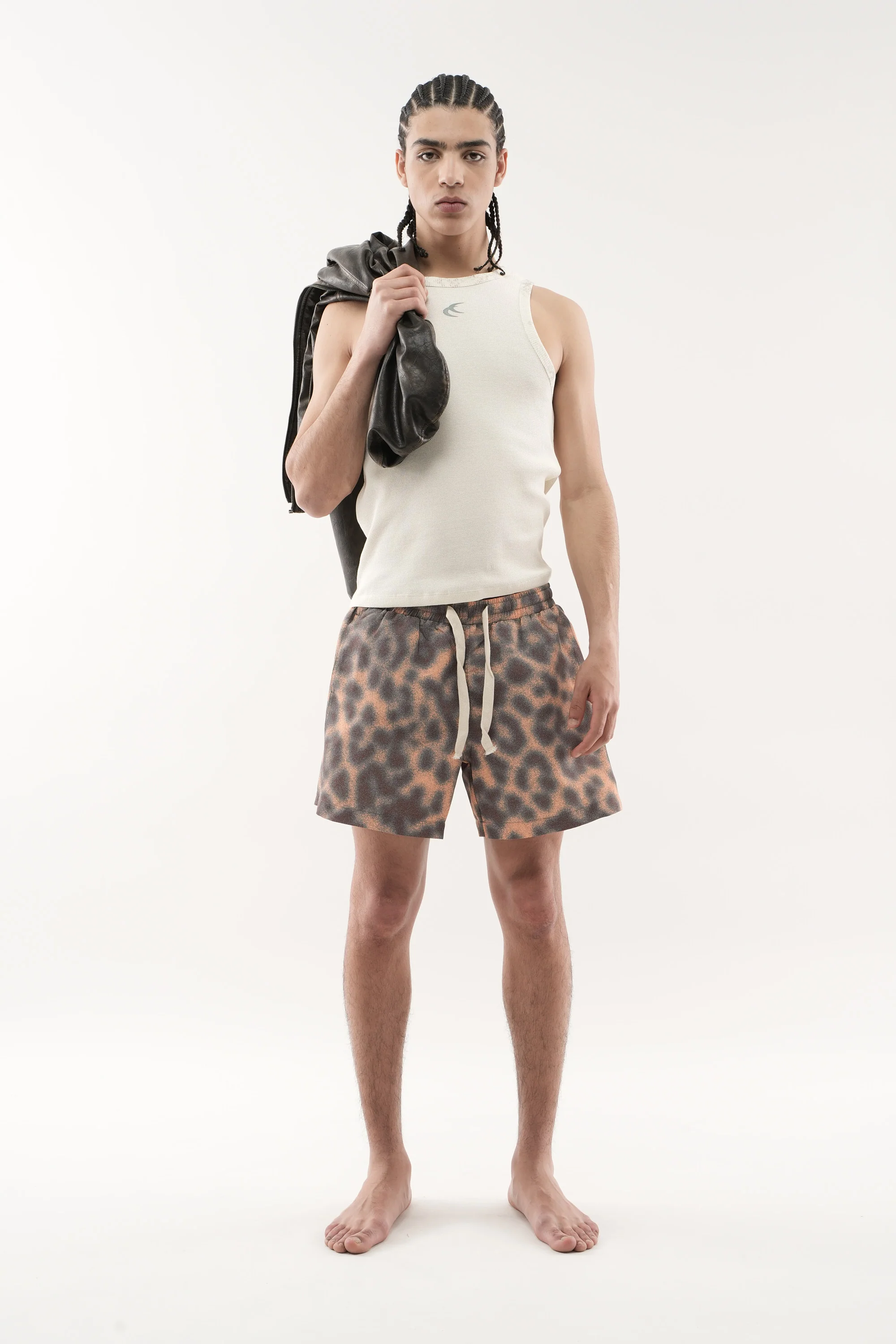 Animal Ecru Waffle SCFF Tank Top