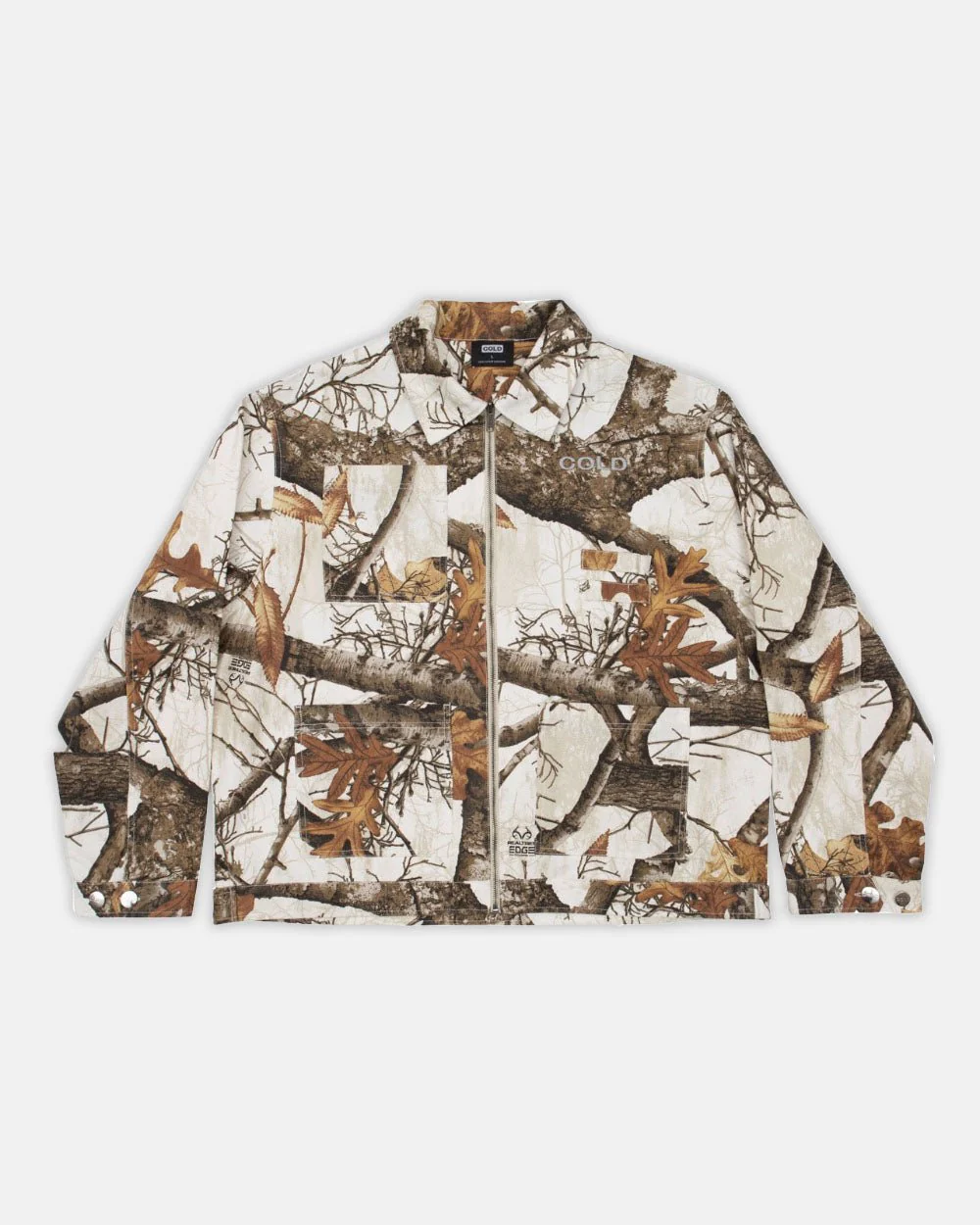 WORK ZIP JACKET REALTREE WHITE