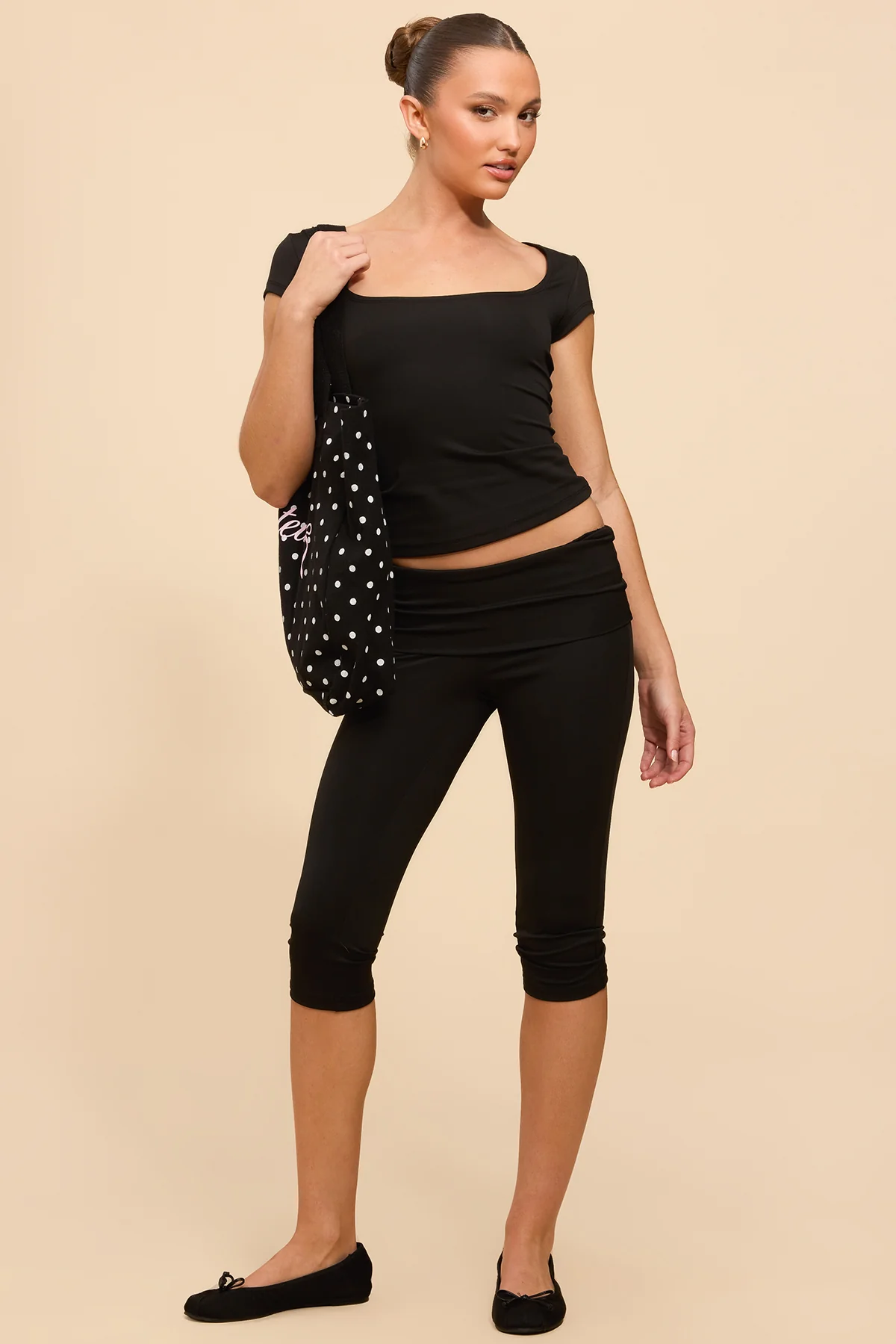 Ravena Foldover Capri Leggings