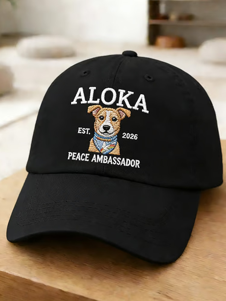 Walk For Peace Printed Casual Hat