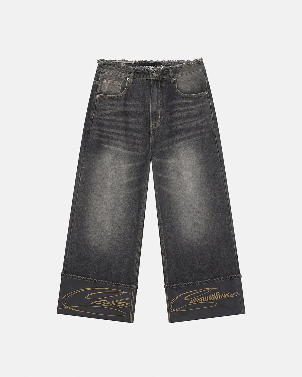 FOLDED V3 PANTS DARK GREY DENIM