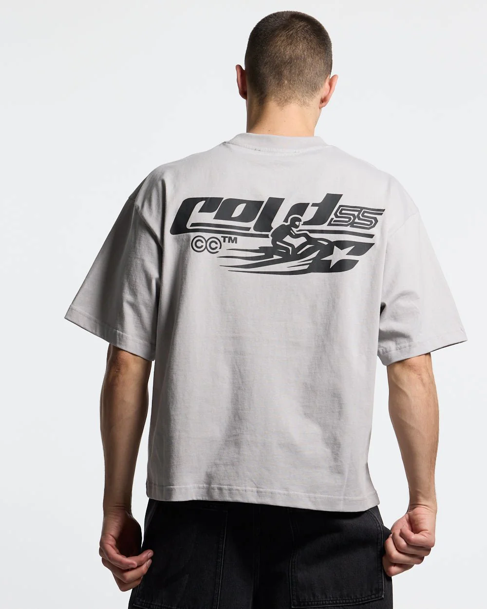 JET SKI TEE LIGHT GREY