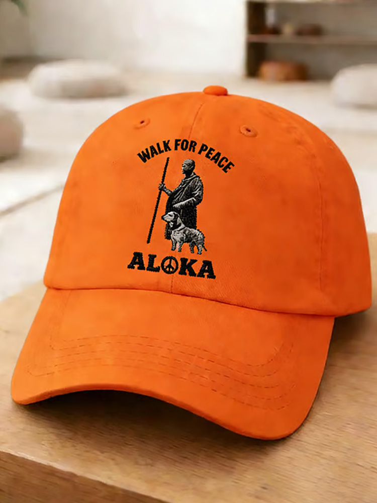 Walk For Peace Printed Casual Hat