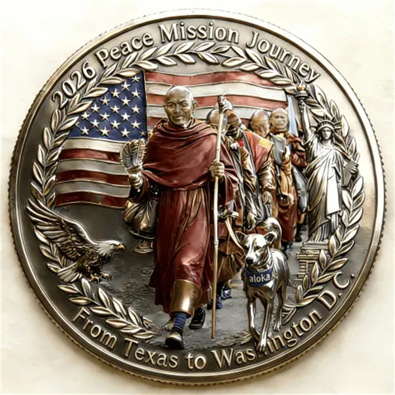 2026 Walk For Peace Mission Journey Commemorative Coin