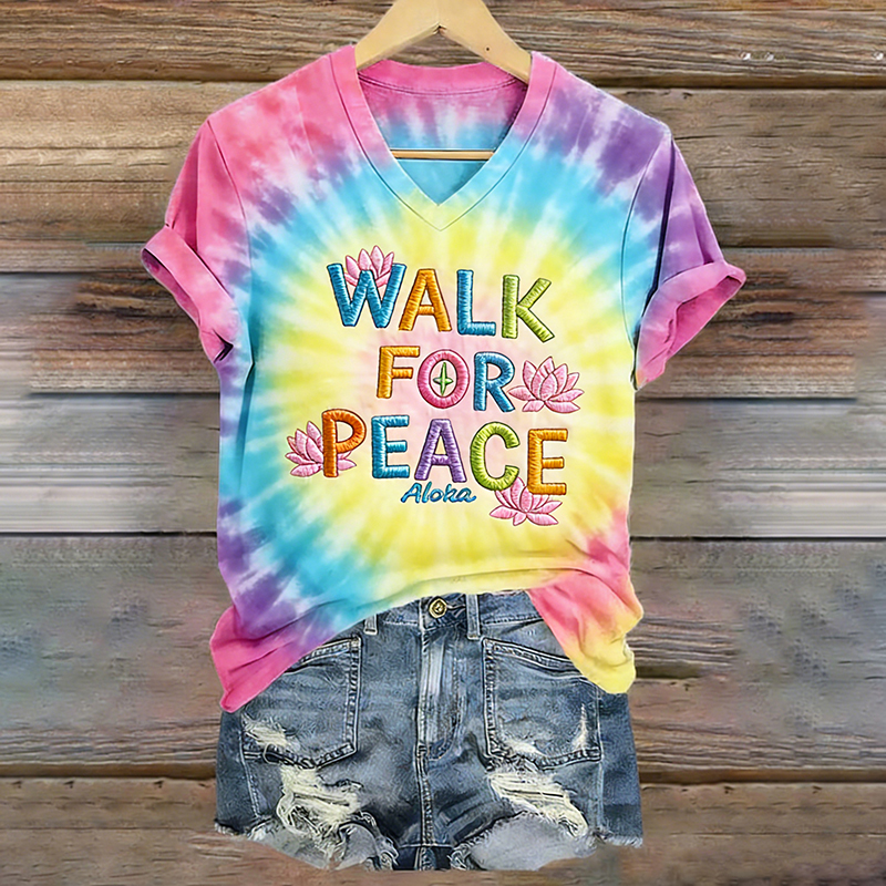 Walk For Peace Tie-dye T-shirt
