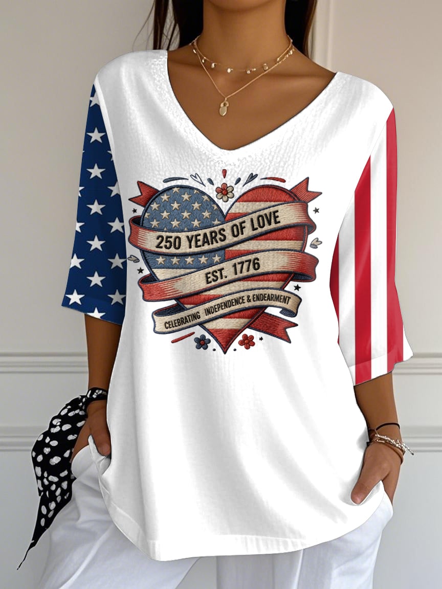 Retro 250th Anniversary Print T-Shirt