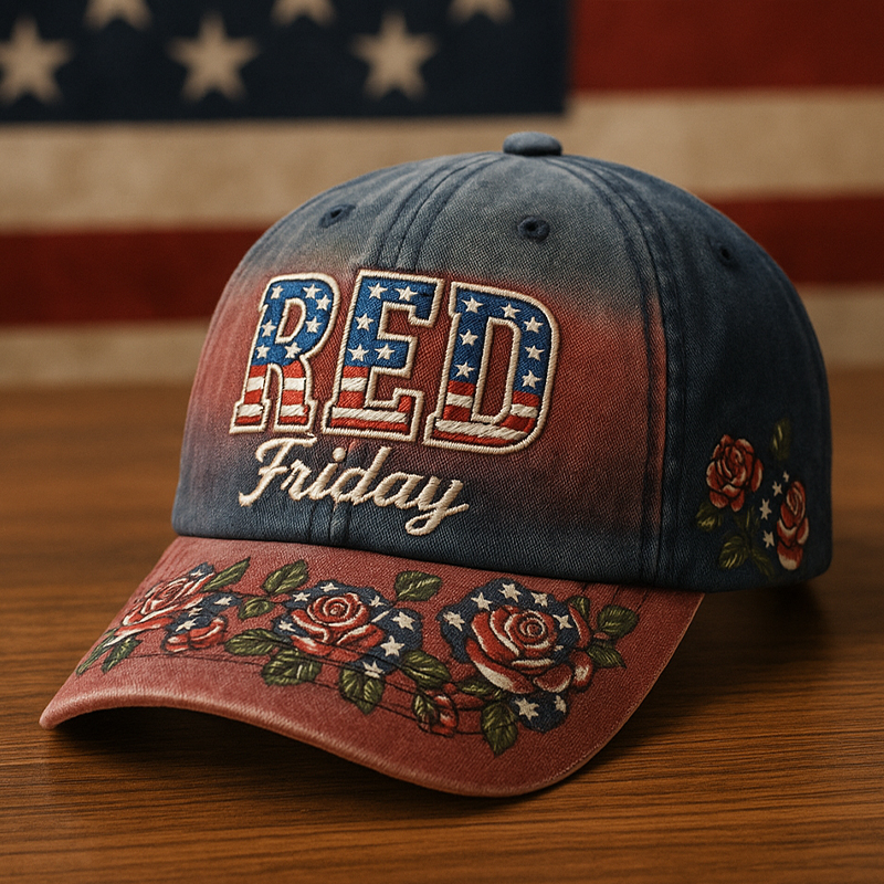 Red Friday Artistic Casual Hat