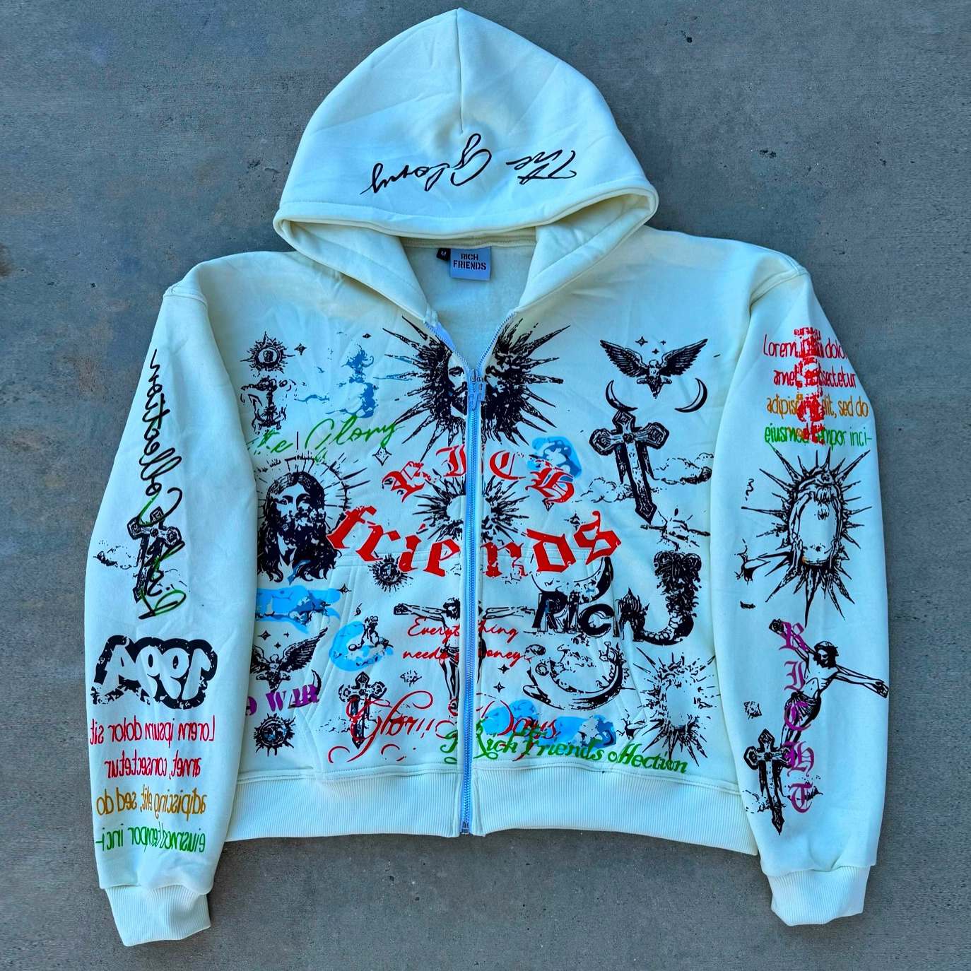 Jesus Religious Zip-Up Hoodie