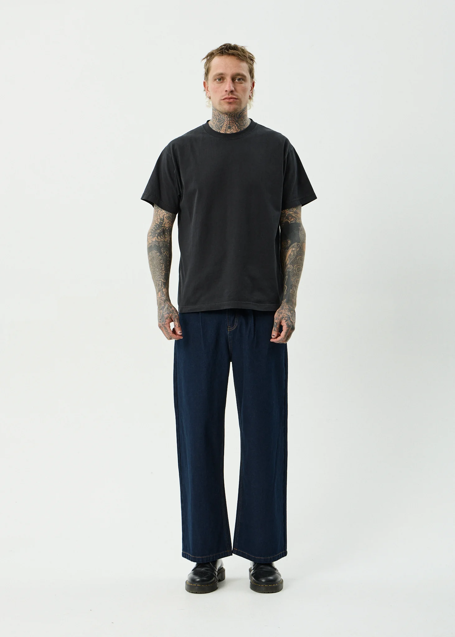 AFENDS Mens Fast Forward - Denim Ultra Baggy Jean - Ink