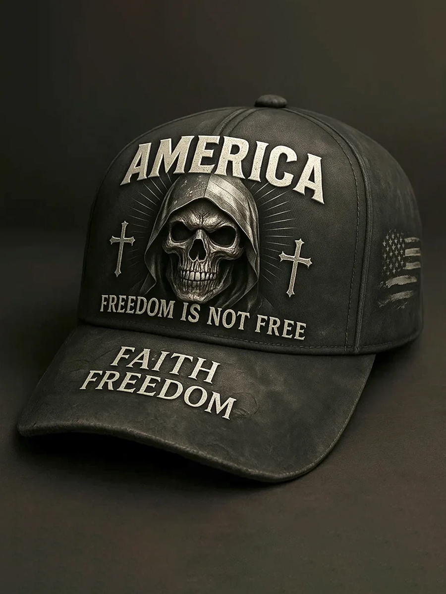 Unisex Freedom Is Not Free Faith Print Hat