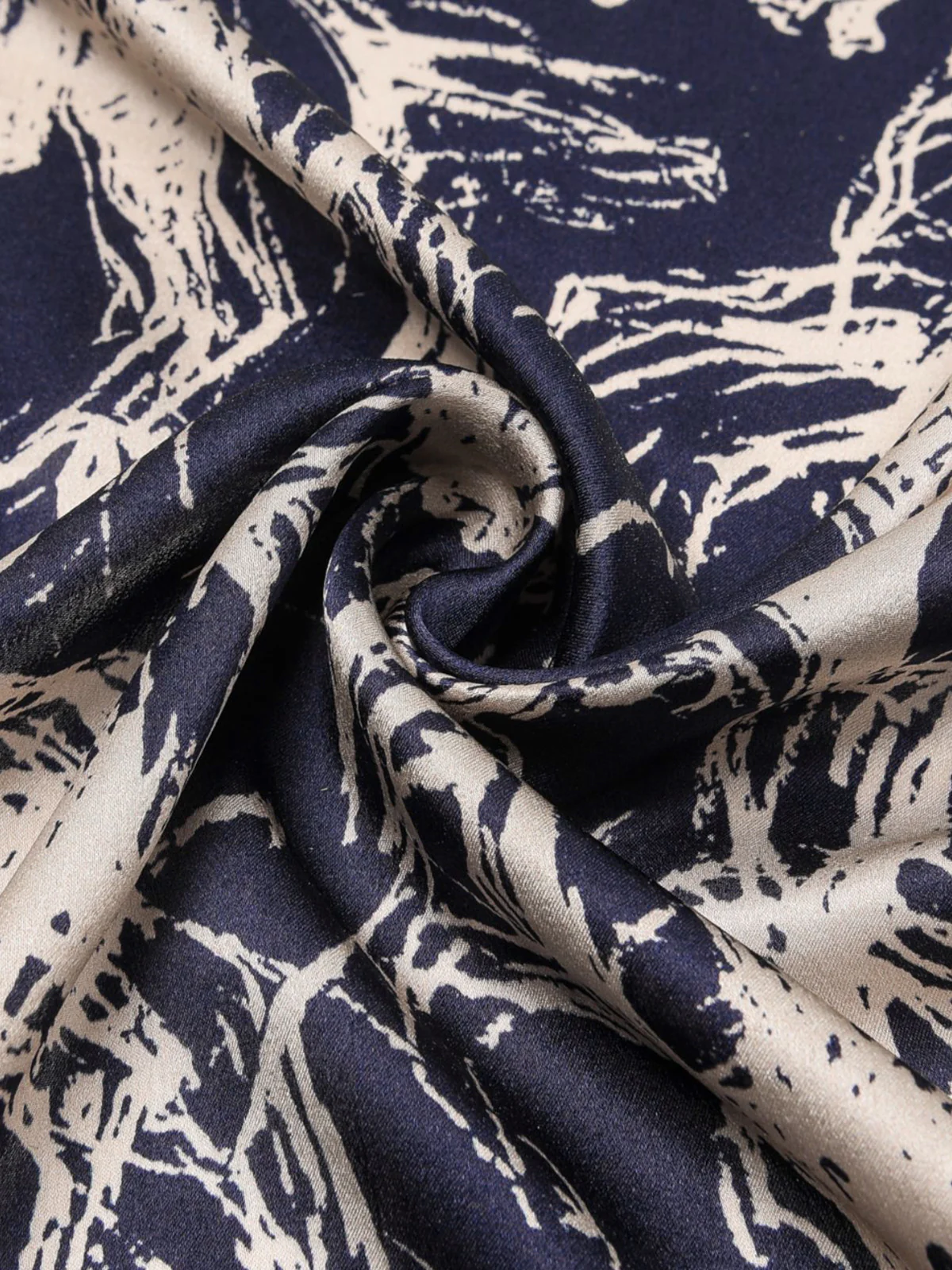 Horse Sketch Print Silk Scarf