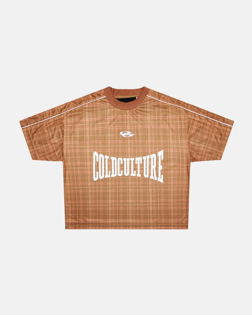 HIGHLANDS PLAID TEE BEIGE