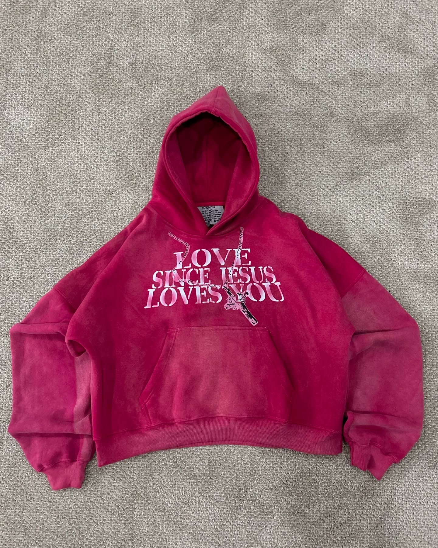 Jesus Love You Printed Hoodie