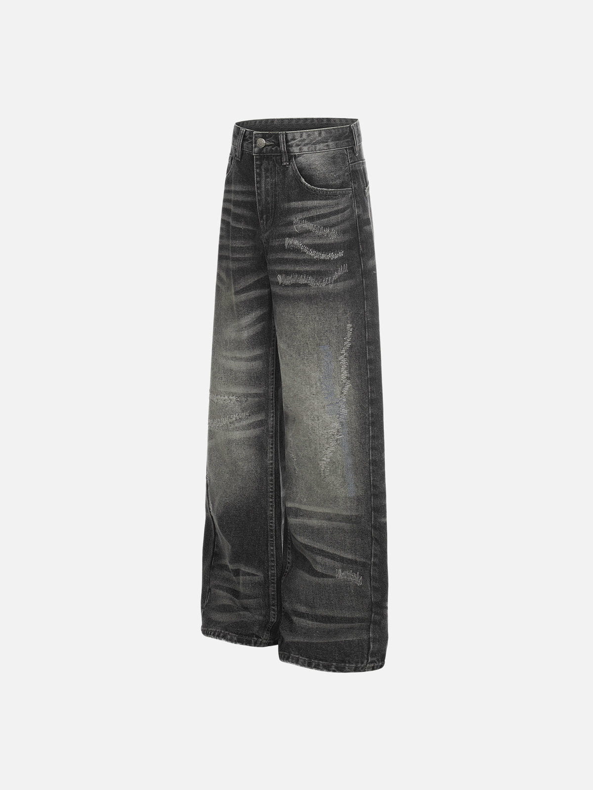 Aelfric Eden Distressed Washed Baggy Jeans