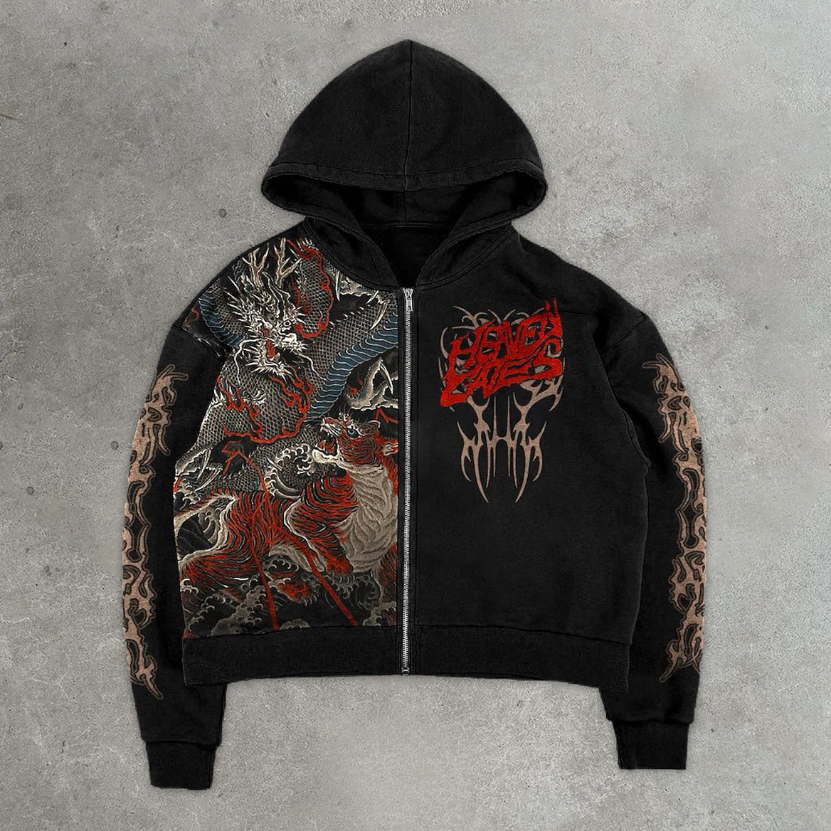 Gluttony Print Casual Street Hoodie